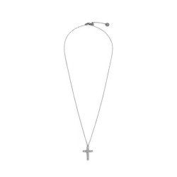Collana Donna Marlù 31CN0006-W Croce Pendente in Acciaio Silver e ZIrconi