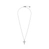 Collana Donna Marlù 31CN0006-W Croce Pendente in Acciaio Silver e ZIrconi
