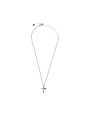 Collana Donna Marlù 31CN0007-RGB Croce Pendente in Acciaio Silver baguette e ZIrconi