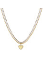 Collana Donna Liu Jo LJ1823 Catena in Acciaio Colore Oro con Cristalli