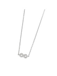 Collana Donna Marlù 18CN045 in Acciaio Silver Infinito
