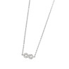 Collana Donna Marlù 18CN045 in Acciaio Silver Infinito