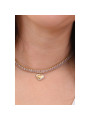 Collana Donna Liu Jo LJ1823 Catena in Acciaio Colore Oro con Cristalli