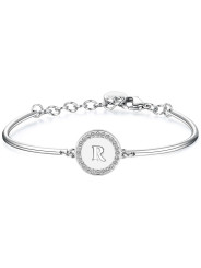 BRACCIALE DONNA Brosway Chakra INIZIALE LETTERA R BHK141in Acciaio Silver
