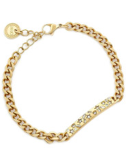 Bracelet Woman LIU JO LJ1831 Chain Color Yellow Gold with Zircons