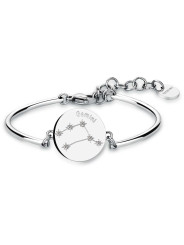 BRACCIALE DONNA ZODIACO GEMELLI BHK13 IN ACCIAIO