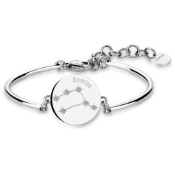 BRACCIALE DONNA ZODIACO GEMELLI BHK13 IN ACCIAIO
