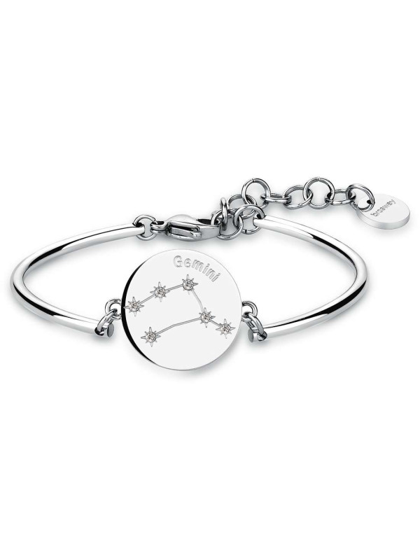 BRACCIALE DONNA ZODIACO GEMELLI BHK13 IN ACCIAIO