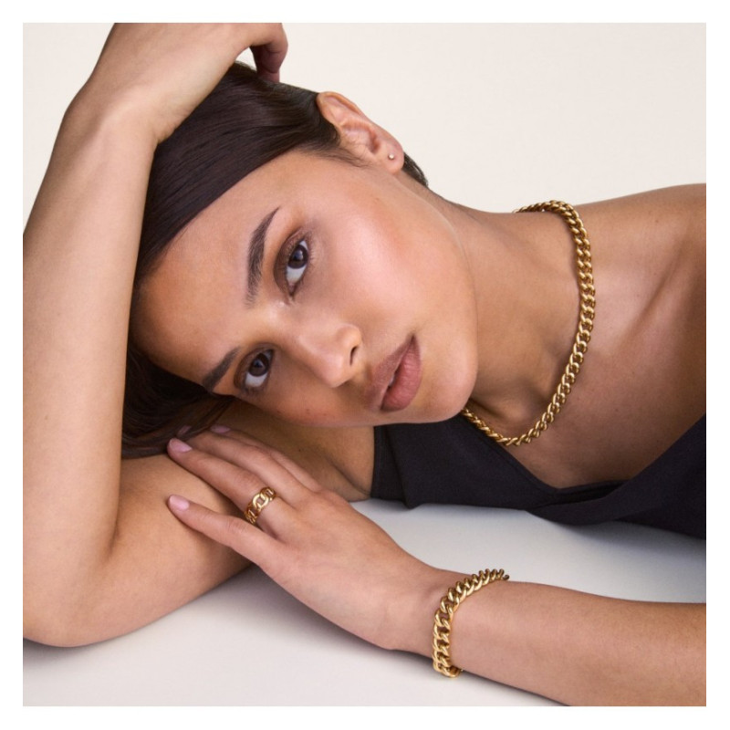 Collana Donna Daniel Wellington Chunky Chain DW00400851 in Acciaio Oro
