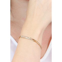 Bracciale Donna LIU JO LJ1831 Catena Colore Oro Giallo con Zirconi