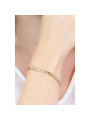 Bracelet Woman LIU JO LJ1831 Chain Color Yellow Gold with Zircons