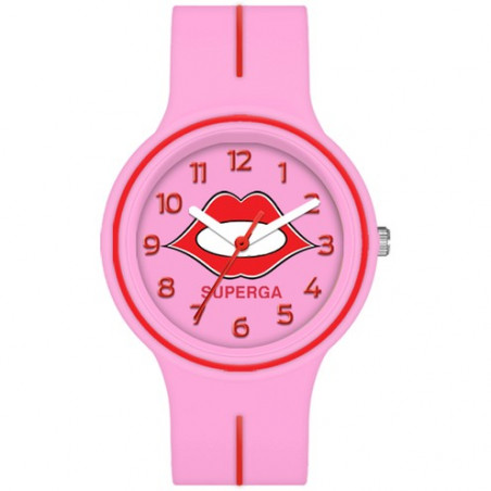 Girl Superga Junior Kiss Solo Tempo STC136 Pink Silicone Watch