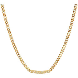 Collana Donna Liu Jo LJ1830 Catena in Acciaio Colore Oro con Zirconi