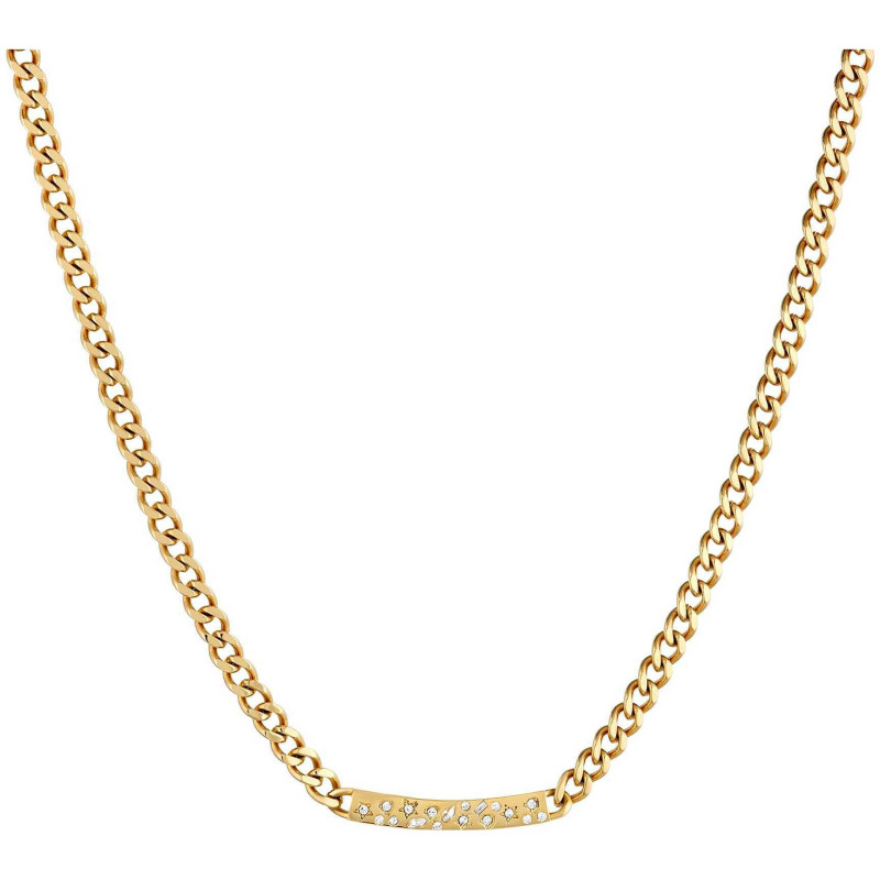 Collana Donna Liu Jo LJ1830 Catena in Acciaio Colore Oro con Zirconi Collana Donna Liu Jo LJ1830 Catena in Acciaio Colore Oro con Zirconi