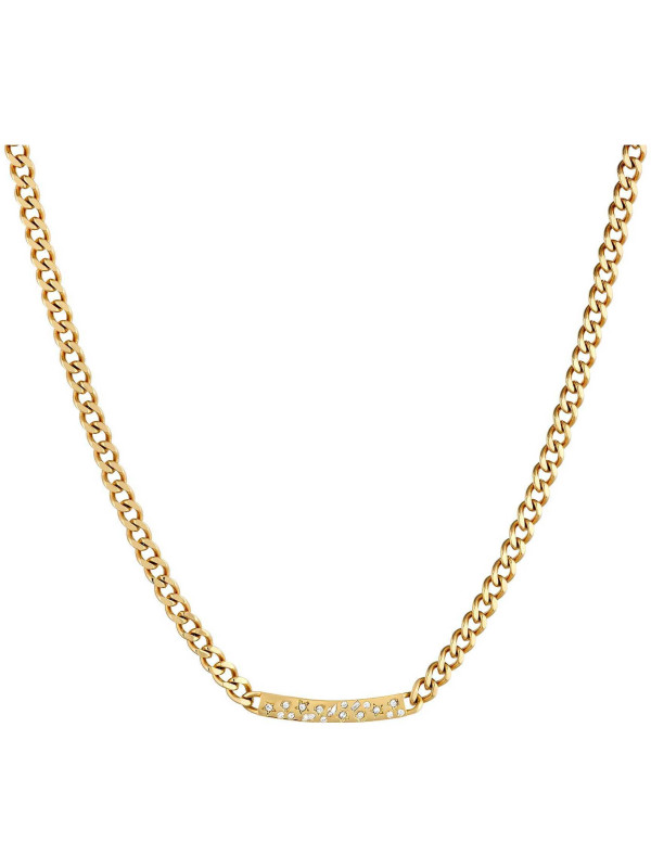 Collana Donna Liu Jo LJ1830 Catena in Acciaio Colore Oro con Zirconi