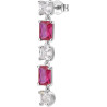 Mono Orecchino Donna Brosway Fancy FPR19 in Argento 925% e Cristalli Viola