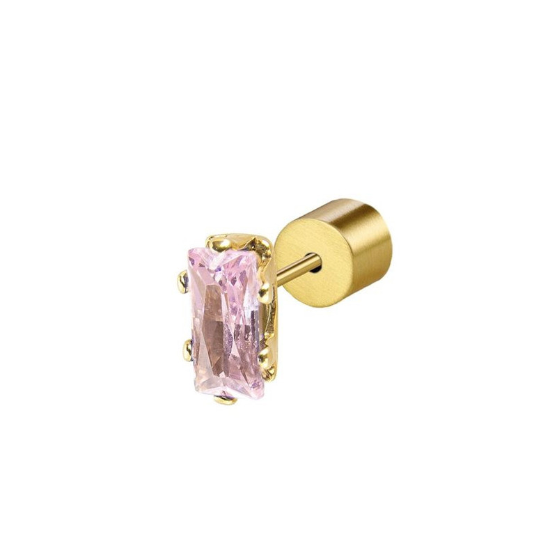 Mono orecchino Donna Marlù 31OR0002G-LF Sparkles in Acciaio Oro Pietra Rosa Mono orecchino Donna Marlù 31OR0002G-LF Sparkles in Acciaio Oro Pietra Rosa