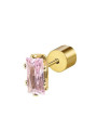 Mono orecchino Donna Marlù 31OR0002G-LF Sparkles in Acciaio Oro Pietra Rosa