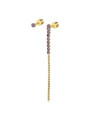 Orecchino a Lobo Donna Marlù 31OR0003G-P Multindosso Tennis Pendente Oro e Viola