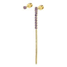 Orecchino a Lobo Donna Marlù 31OR0003G-P Multindosso Tennis Pendente Oro e Viola