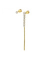 Orecchino a Lobo Donna Marlù 31OR0003G-W Multindosso Tennis Pendente Oro, Bianco