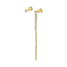 Orecchino a Lobo Donna Marlù 31OR0003G-W Multindosso Tennis Pendente Oro, Bianco