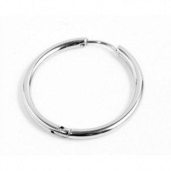 Mono Orecchino Marlù Cerchio Acciaio Silver Diametro 24mm 2or0048