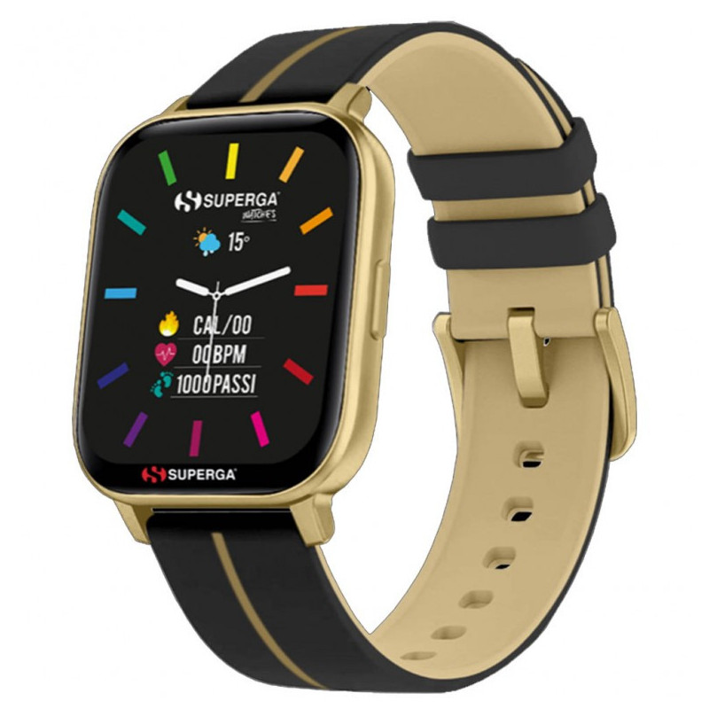 Unisex Smartwatch Superga Ink2 SW-STC015 Black and Yellow Aluminium Case Unisex Smartwatch Superga Ink2 SW-STC015 Black and Yellow Aluminium Case