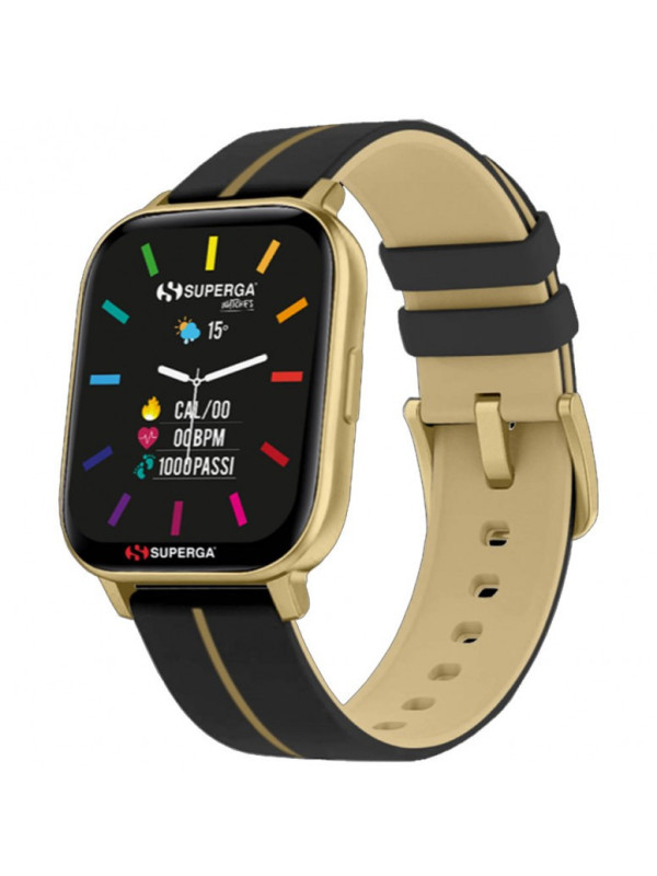 Orologio Smartwatch Unisex Superga Ink2 SW-STC015 Nero e Giallo Cassa Alluminio