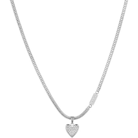 Collana Donna Liu Jo LJ1841 in Acciaio Colore Argento con Cuore