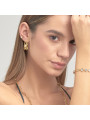 Orecchini Brosway Donna a Bottone BEH23 in Acciaio Oro Giallo