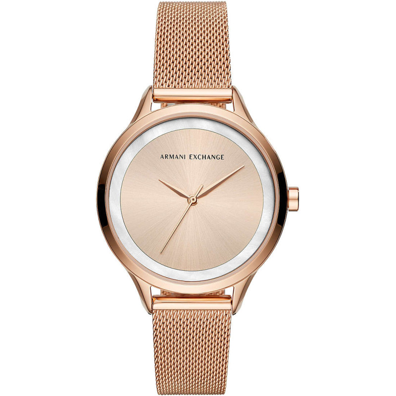 Orologio Solo Tempo Donna Emporio Armani AX5602 Harper in Acciaio Oro Rosa Orologio Solo Tempo Donna Emporio Armani AX5602 Harper in Acciaio Oro Rosa