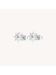 Orecchini Donna Brosway Chakra BHKE045 in Acciaio Silver Cristallo Stella