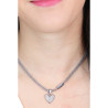 Collana Donna Liu Jo LJ1841 in Acciaio Colore Argento con Cuore