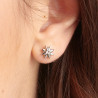 Orecchini Donna Brosway Chakra BHKE045 in Acciaio Silver Cristallo Stella