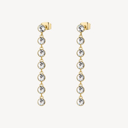 Orecchini Donna Brosway Symphonia BYM147 in Acciaio Pvd Oro Con Cristalli