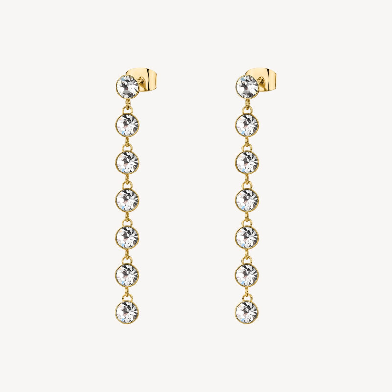 Orecchini Donna Brosway Symphonia BYM147 in Acciaio Pvd Oro Con Cristalli Orecchini Donna Brosway Symphonia BYM147 in Acciaio Pvd Oro Con Cristalli