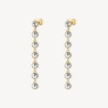 Orecchini Donna Brosway Symphonia BYM147 in Acciaio Pvd Oro Con Cristalli