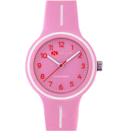 Girls' Superga Junior STC048 Silicone Watch Pink