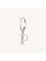 Mono Orecchino Donna Brosway Chakra BHKE072 in Acciaio Silver Lettera P
