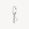 Mono Orecchino Donna Brosway Chakra BHKE072 in Acciaio Silver Lettera P