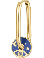 Mono Orecchino Donna Brosway Chakra BHKE116 in Acciaio PVd Oro Luna