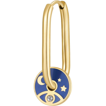 Mono Orecchino Donna Brosway Chakra BHKE116 in Acciaio PVd Oro Luna