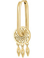 Mono Orecchino Donna Brosway Chakra BHKE120 in Acciaio PVd Oro Lucchetto Portafortuna