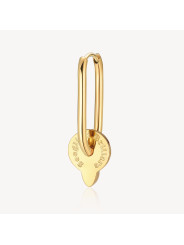 Mono Orecchino Donna Brosway Chakra BHKE110 in Acciaio Pvd Oro Cristallo