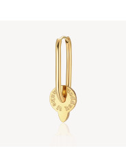 Mono Orecchino Donna Brosway Chakra BHKE110 in Acciaio Pvd Oro Cristallo