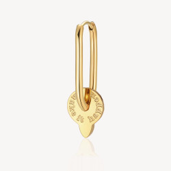 Mono Orecchino Donna Brosway Chakra BHKE110 in Acciaio Pvd Oro Cristallo