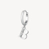 Mono Orecchini Donna Brosway Chakra BHKE058 in Acciaio Silver Lettera B
