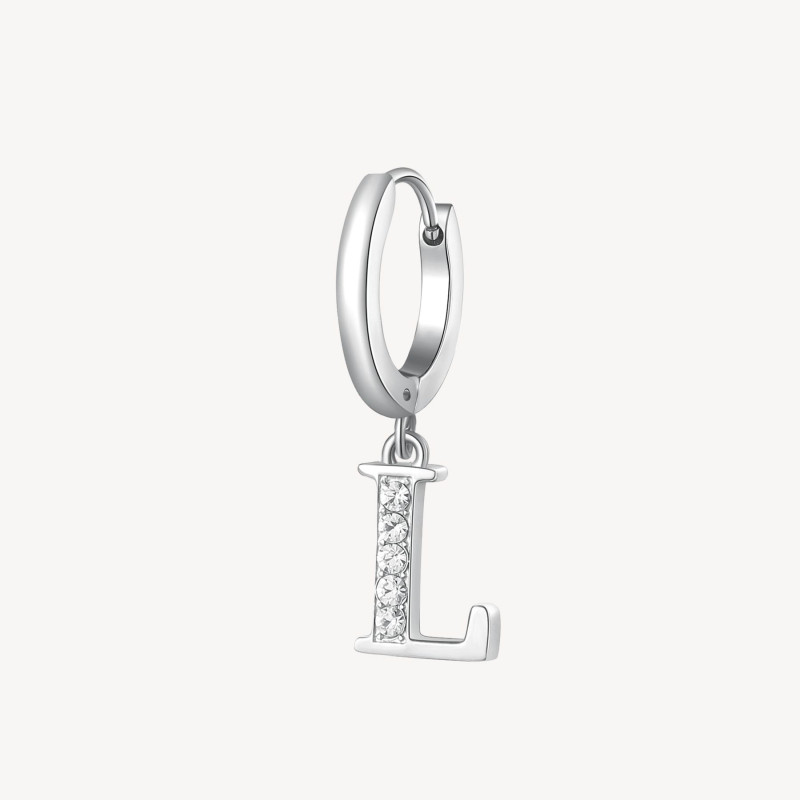 Mono Orecchini Donna Brosway Chakra BHKE068 in Acciaio Silver Lettera L Mono Orecchini Donna Brosway Chakra BHKE068 in Acciaio Silver Lettera L