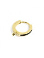 Mono Orecchino Donna Marlù 2OR0055G-N in Acciaio Pvd Oro e Cristalli Neri